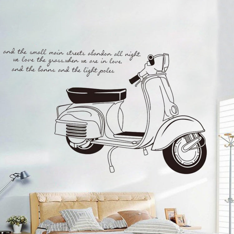 DIY Fashion Self Adhesive PVC Removable Wall Stickers / House Interior Decoration Pictures -- Motorcycle, Size: 90cm x 60cm