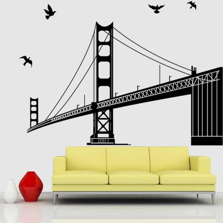 DIY Fashion Self Adhesive PVC Removable Wall Stickers / House Interior Decoration Pictures -- Golden Gate Bridge, Size: 90cm x 60cm