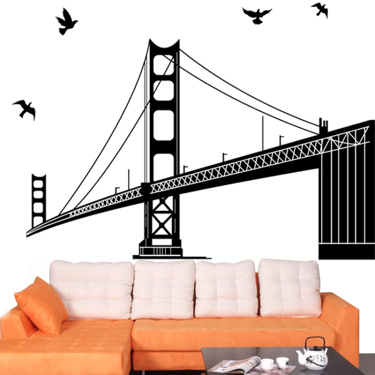 DIY Fashion Self Adhesive PVC Removable Wall Stickers / House Interior Decoration Pictures -- Golden Gate Bridge, Size: 90cm x 60cm
