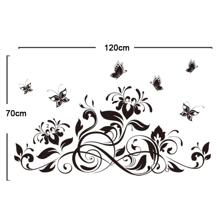 DIY Fashion Self Adhesive PVC Removable Wall Stickers / House Interior Decoration Pictures -- Butterfly, Size: 90cm x 60cm