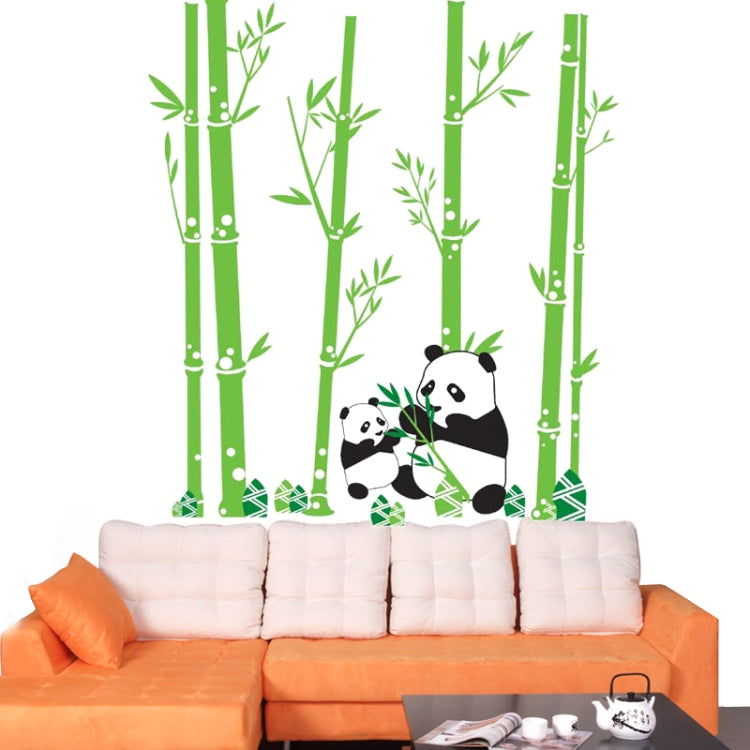 DIY Fashion Self Adhesive PVC Removable Wall Stickers / House Interior Decoration Pictures -- Panda & Bamboo, Size: 90cm x 60cm
