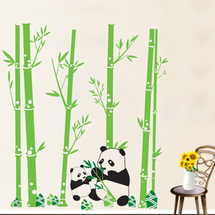 DIY Fashion Self Adhesive PVC Removable Wall Stickers / House Interior Decoration Pictures -- Panda & Bamboo, Size: 90cm x 60cm