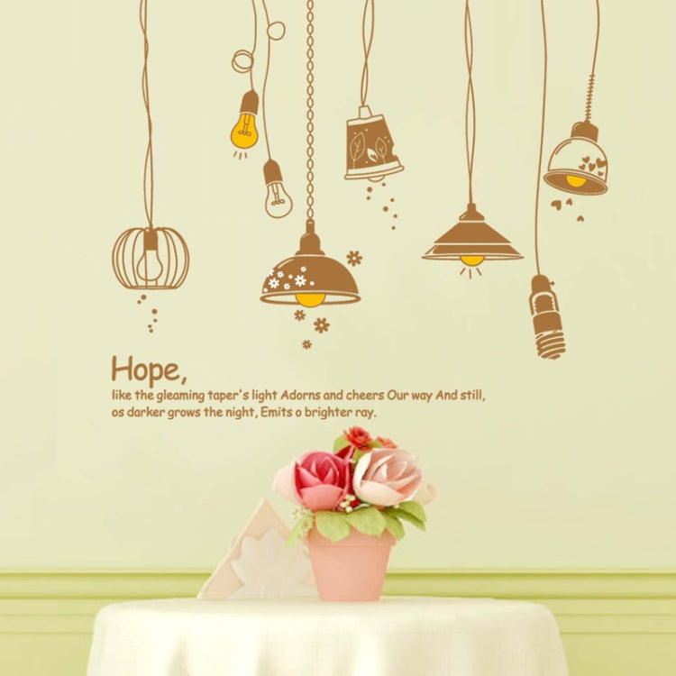 DIY Fashion Self Adhesive PVC Removable Wall Stickers / House Interior Decoration Pictures -- Crazy Lamps, Size: 90cm x 60cm