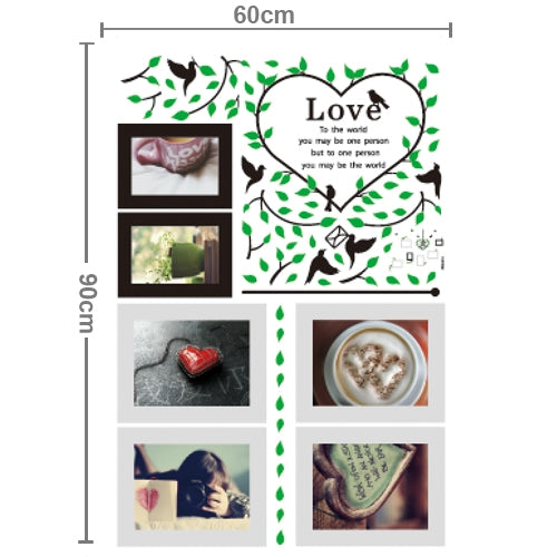 DIY Fashion Self Adhesive PVC Removable Combination Wall Stickers / House Interior Decoration Pictures -- Cartoon Photo Wall, Size: 60cm x 90cm