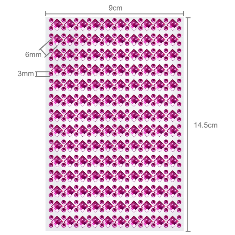 140pcs Glitter Crystal Diamond Decoration / Shining Rhinestone Sticker for DIY Ornament