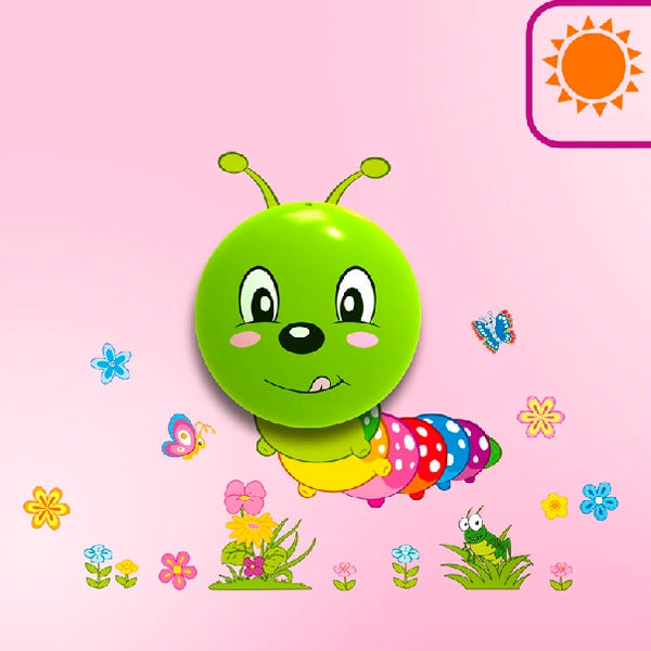 Novelty Caterpillar Style DIY Paper Wall Lamp Cartoon Energy Saving Light (NO-HY024)(Green)
