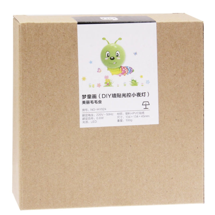 Novelty Caterpillar Style DIY Paper Wall Lamp Cartoon Energy Saving Light (NO-HY024)(Green)