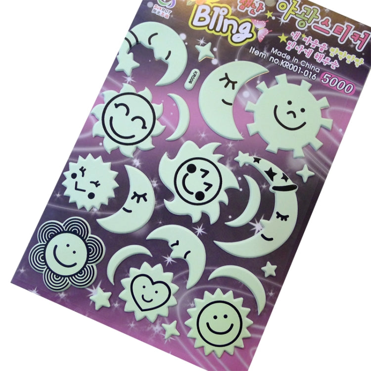DIY Wall Stickers Decals Glow in Dark Stickers Fluorescent Luminous for Room - Star & Moon