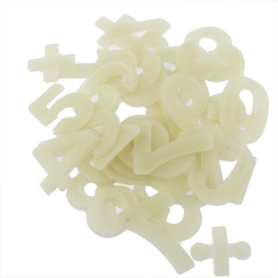 Glow in the Dark Light Green Arabic Numbers Shape Luminous Paste / Wall Stickers