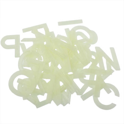 Glow in the Dark Light Green 26 Letters of the Alphabet Shape Luminous Paste / Wall Stickers