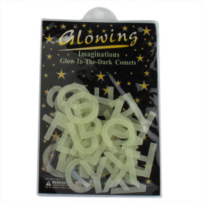 Glow in the Dark Light Green 26 Letters of the Alphabet Shape Luminous Paste / Wall Stickers