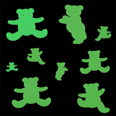 Glow in the Dark Light Green Baby Bear Shape Luminous Paste / Wall Stickers