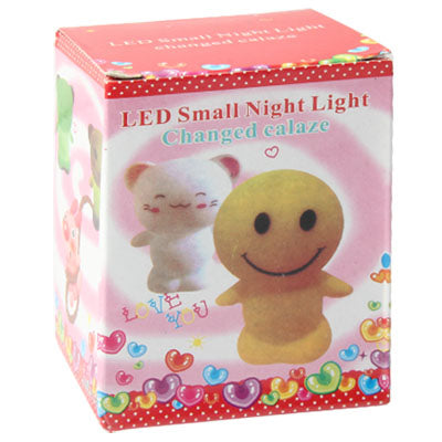 Cute Pig Shape Color Variable LED Night Light,White(White)