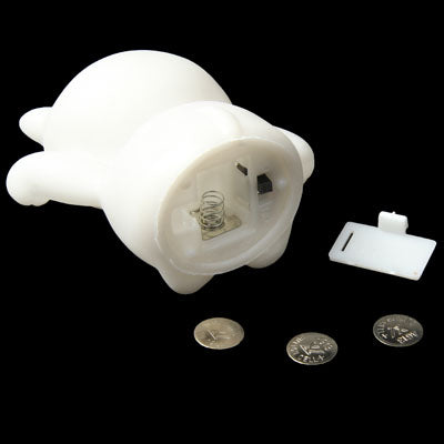 Lovely Lucky Cat Shape Color Variable LED Night Light,White(White)