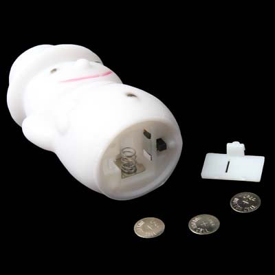 Cute Snowman Shape Color Variable LED Night Light,White(White)