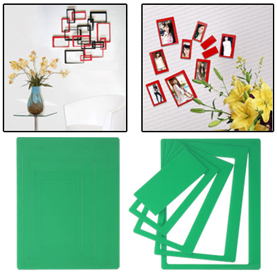 Rectangle Shaped DIY Adhesive Wall Sticker Decal Wallpaper House Interior Decor