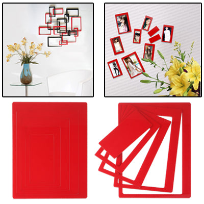 Rectangle Shaped DIY Adhesive Wall Sticker Decal Wallpaper House Interior Decor