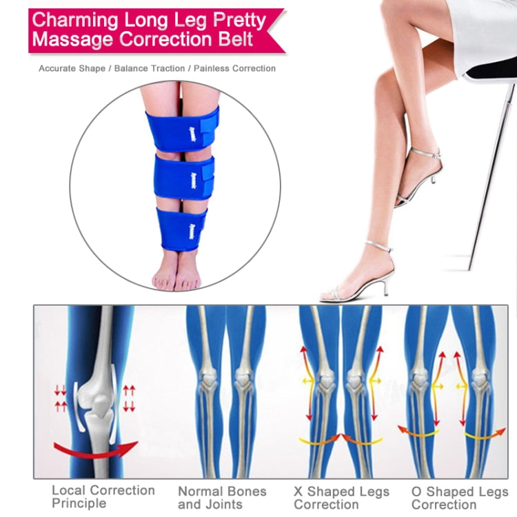 Dynamic Portable Charming Long Leg Pretty Massage Correction Belt Set(Blue)