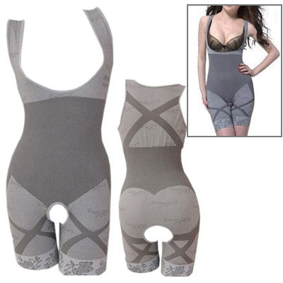 New Bamboo Charcoal Women Shapewear, Size: XXL(Grey)