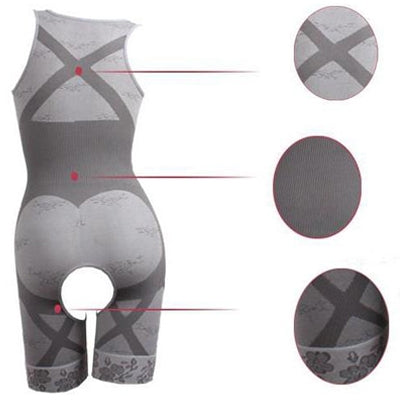 New Bamboo Charcoal Women Shapewear, Size: XXL(Grey)