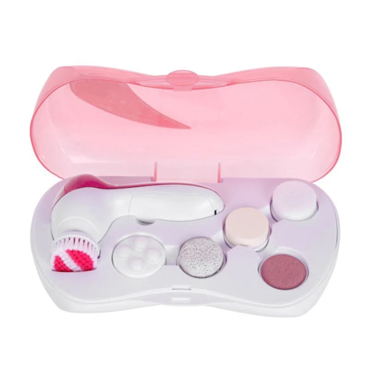 6 in 1 Facial Cleansing Instrument, Size: 130 x 85 x 40mm(Magenta)