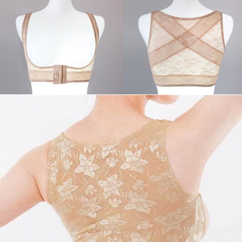 Back Health Support Band Correct Rectify Posture Beauty Belt / Underwear for Women, Size: M(Beige)