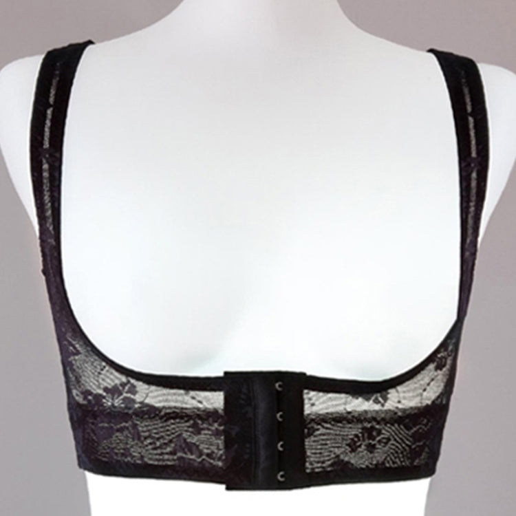 Back Health Support Band Correct Rectify Posture Beauty Belt / Underwear for Women, Size: L(Black)(Black)