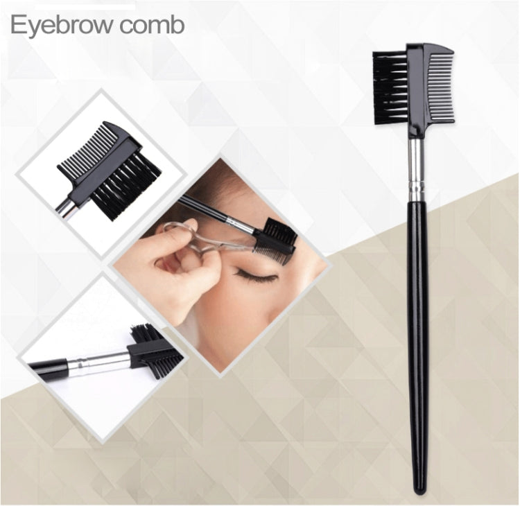Portable Stainless Steel Beauty Makeup Tools (Eyebrow Comb + Eyebrow Scissors + Eyebrow Knife + Eyebrow Clip + Eyebrow Brush) Kit