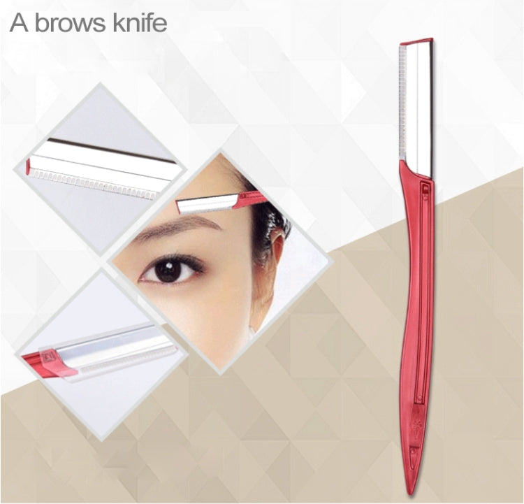 Portable Stainless Steel Beauty Makeup Tools (Eyebrow Comb + Eyebrow Scissors + Eyebrow Knife + Eyebrow Clip + Eyebrow Brush) Kit