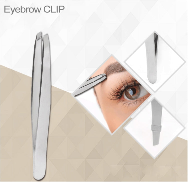 Portable Stainless Steel Beauty Makeup Tools (Eyebrow Comb + Eyebrow Scissors + Eyebrow Knife + Eyebrow Clip + Eyebrow Brush) Kit