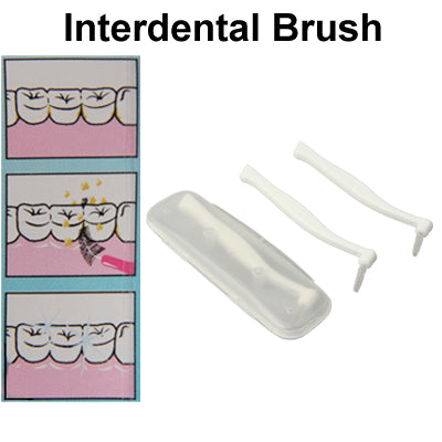 Remove the Impurities Cylindrical / Tapered Interdental Brush(White)