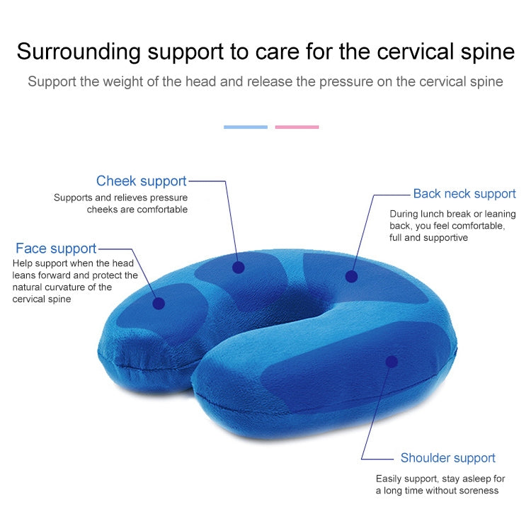 Cute U-shape Soft Neck Rest Car Office Travel Pillow Gift