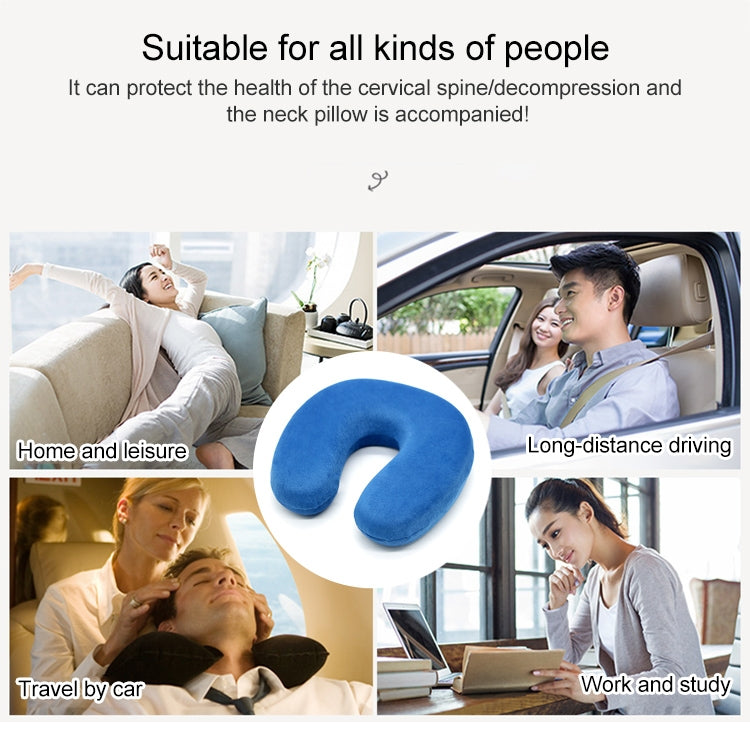 Cute U-shape Soft Neck Rest Car Office Travel Pillow Gift