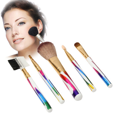 5pcs Beauty Professional Make-up Brushes Travel Cosmetic Brushes Set