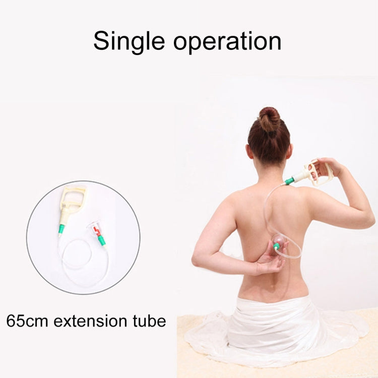 12-Cup Cupping Device Set Versatile Traditional China Cupping Therapy Device(Beige)