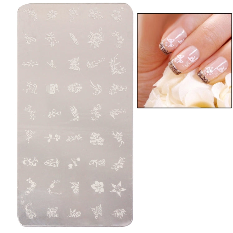 45 in 1 Nail Art Templates / Nail Art Image Template Stamping Plate(Silver)