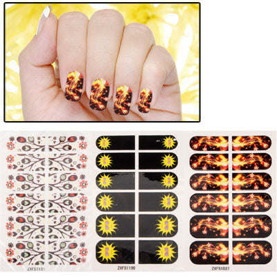 3 PCS Decorative Pattern Design Nail Decals