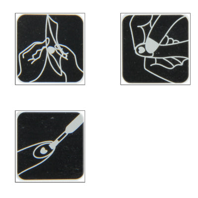 10 PCS 3D Design Nail Decals (Random Delivery)(Black)