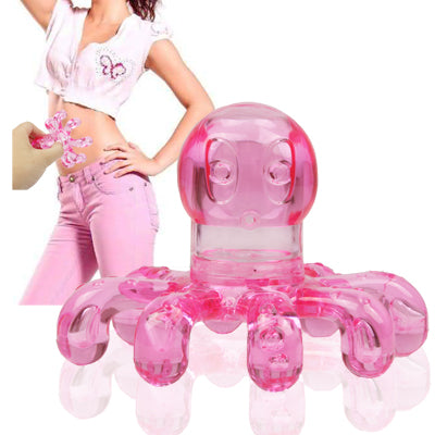 Plastic Octopus Body Foot Breast Abdomen Massager Massor Tool, Random Color Delivery (Yellow / Red / Blue / Pink)