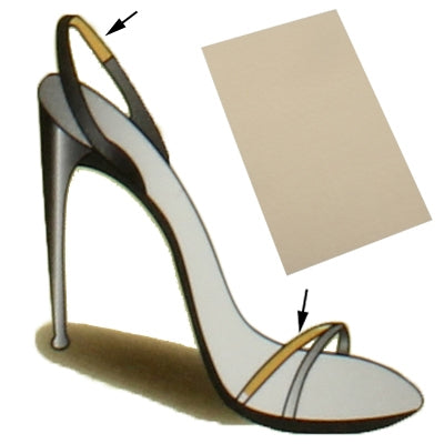 Ultra Thin Cotton Flock Shoes Pads Stickers Cushion Foot Care for Ladies (5 pcs in one packaging, the price is for 5 pcs)(Black)