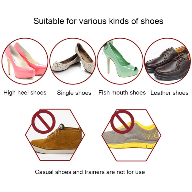 50 PCS 6 in 1 Reusable Crystal Clear Silicone Gel Heel Protective Padding Sticker Paste Pad for High-Heeled Shoes(Transparent)