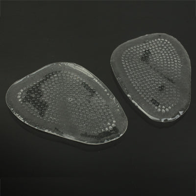 Pair of Taller Shoes Heel Insoles Silicone Gel Invisible Non-Slip Foot Cushion Pads(Transparent)