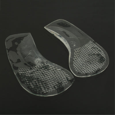 Pair of Reusable Invisible Silicone Gel Arch Cushion Support Pad for Shoes Boot(Transparent)