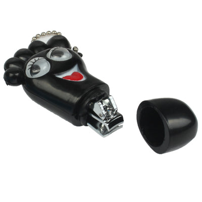 Adorable Foot Style Nail Clipper Manicure Cutter Trimmer with Key Chain (Random Color Delivery)