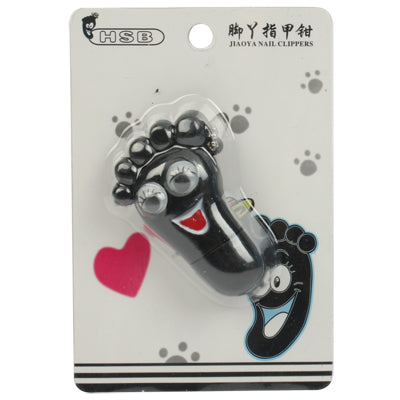 Adorable Foot Style Nail Clipper Manicure Cutter Trimmer with Key Chain (Random Color Delivery)