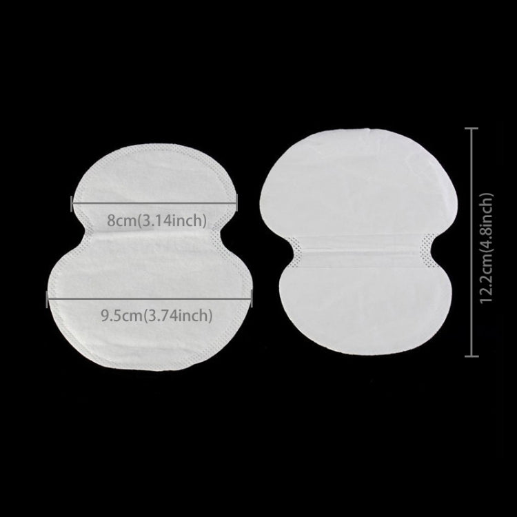 50 PCS Disposable Self-adhesive Armpit Cotton Sweat Pads Underarm Absorbents(White)