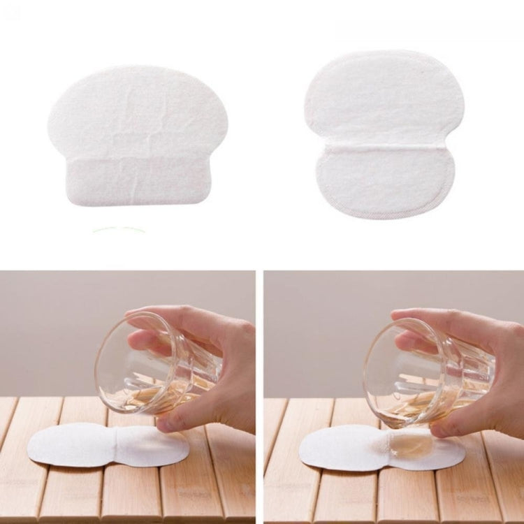 50 PCS Disposable Self-adhesive Armpit Cotton Sweat Pads Underarm Absorbents(White)