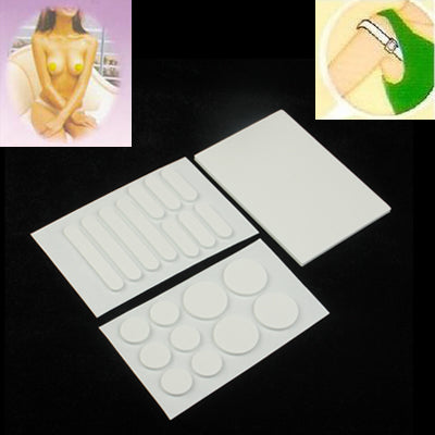 Silicone Invisible Bra White Nipple Cover Shoulder Baldric Pad(White)