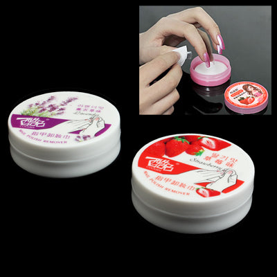 2 PCS Nail Polish Removal Pads Cotton Fingernail Varnish Remover Nail Cleaning Item