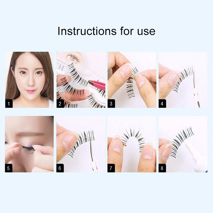 Pair of Spot Design Big Eyes False Eyelashes (Yellow + Black)